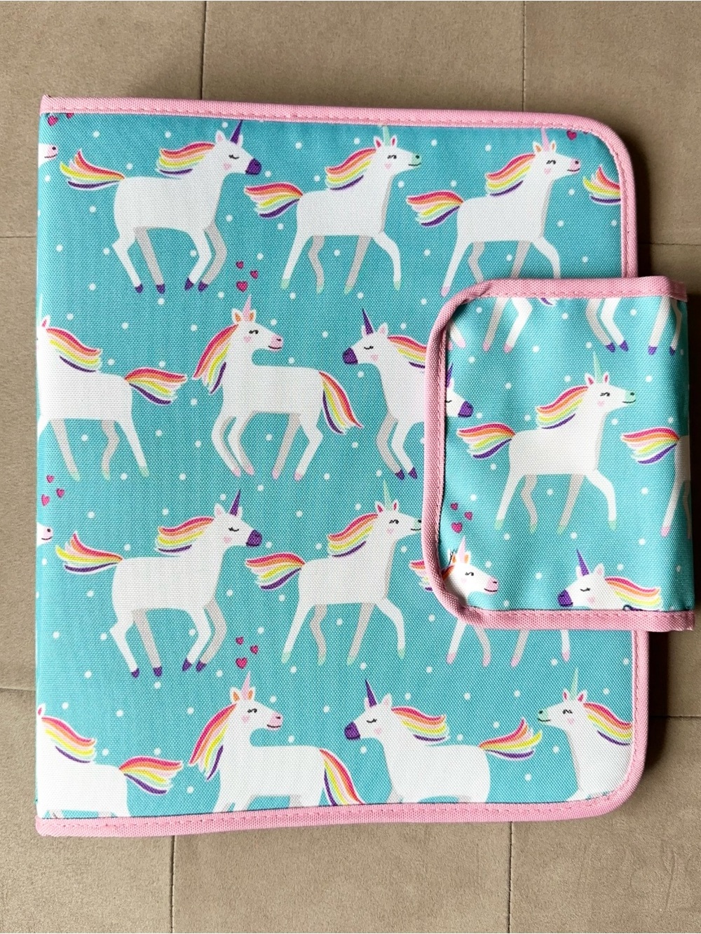 BNWOT Pottery Barn Kids Mackenzie Unicorn Homework Holder